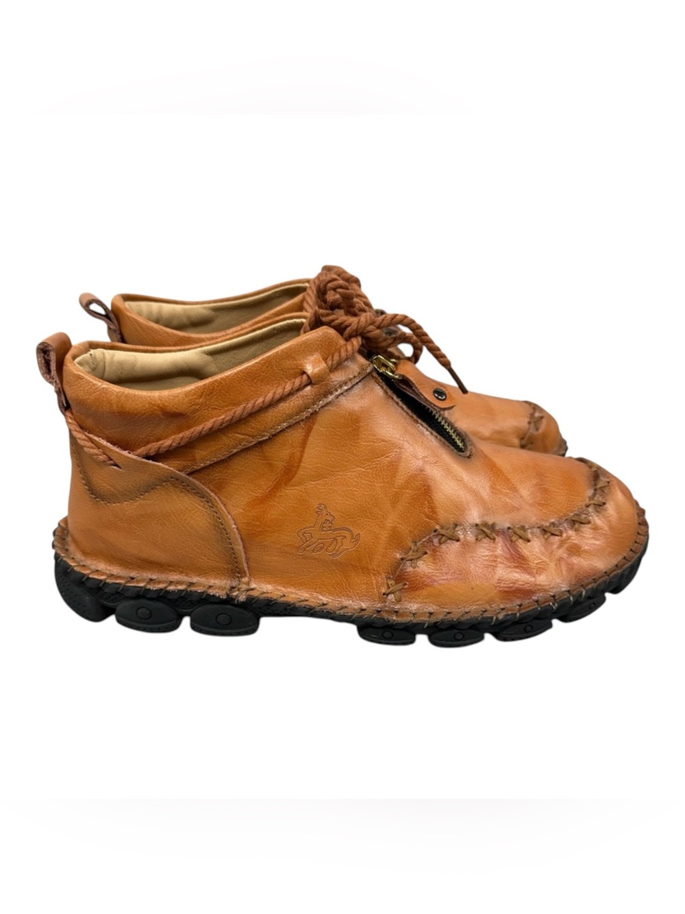 Men's Tan Leather Shoes size 47